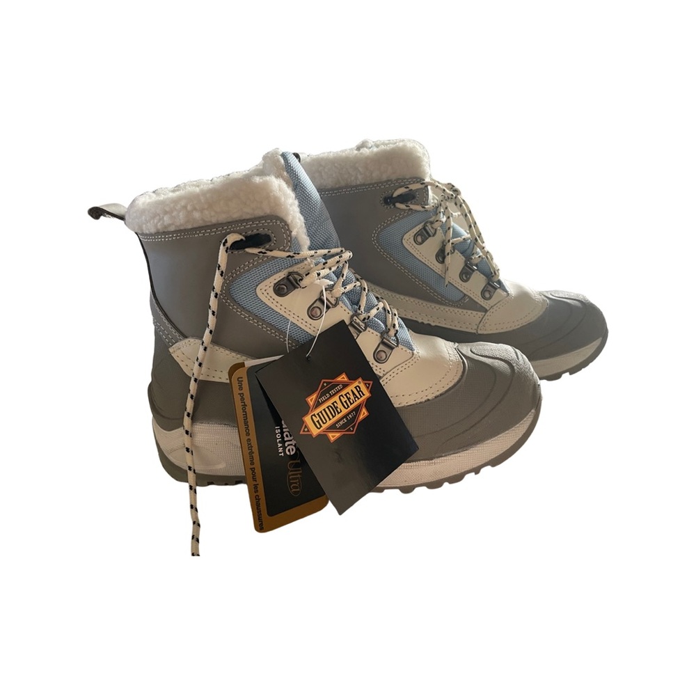 Womens Guidegear ultra insulated snow ridge boots blue/gray/white
